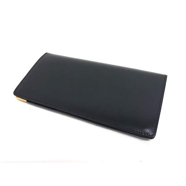 Cartier Saffiano Line Leather Bifold Wallet Billfold Coin Purse Black — view 2