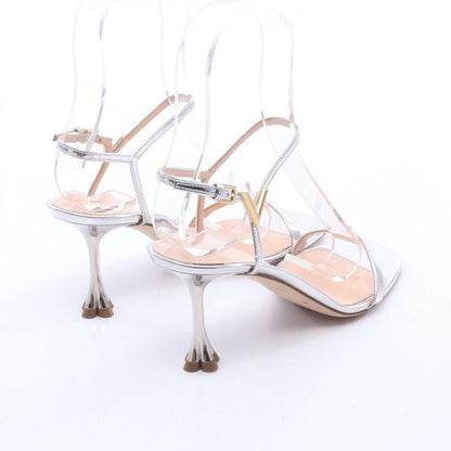 Louis Vuitton Sandals LV Vault Blossom Silver Leather — view 2
