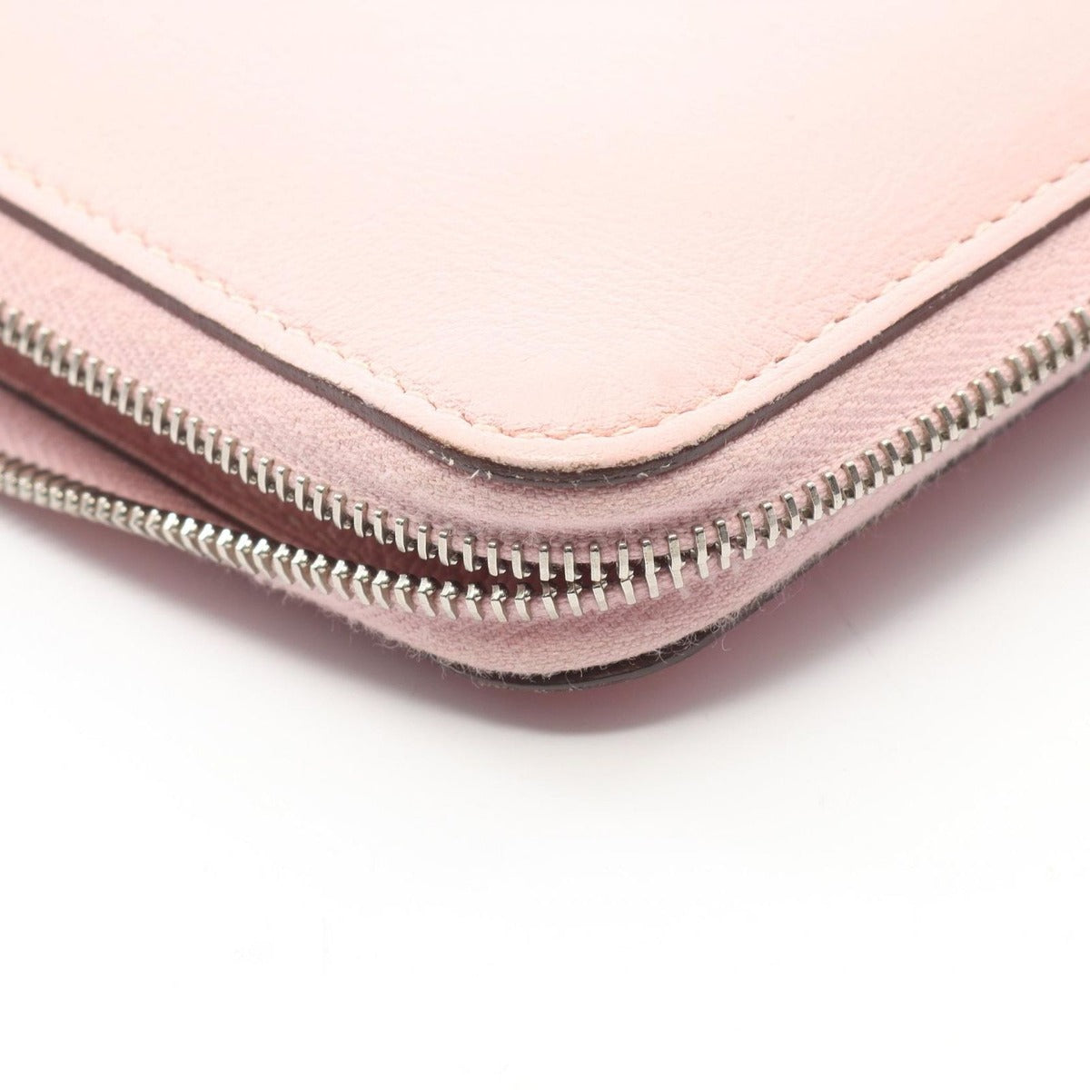 Hermes Round Long Wallet Azap Rose Sakura Leather — view 7