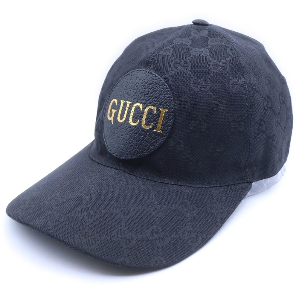 Gucci GG Canvas Logo Baseball Cap Hat Black
