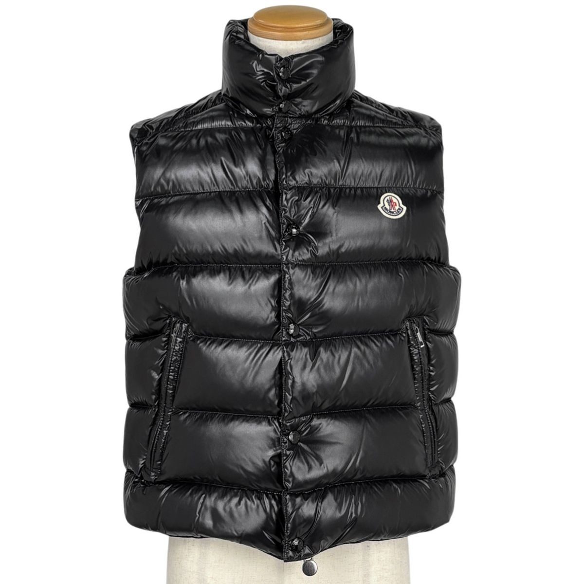 Moncler Tib Gilet Down Vest Double Zip Black