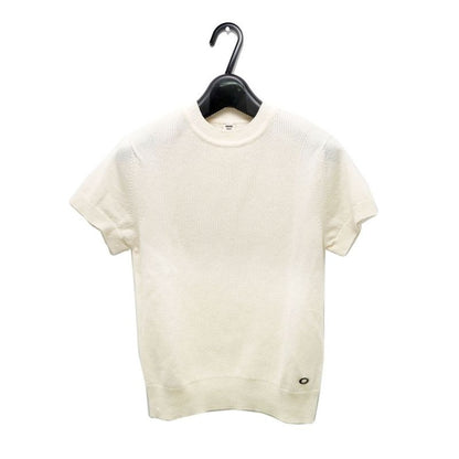 Hermes Short Sleeve Knit White Size 36 Cashmere