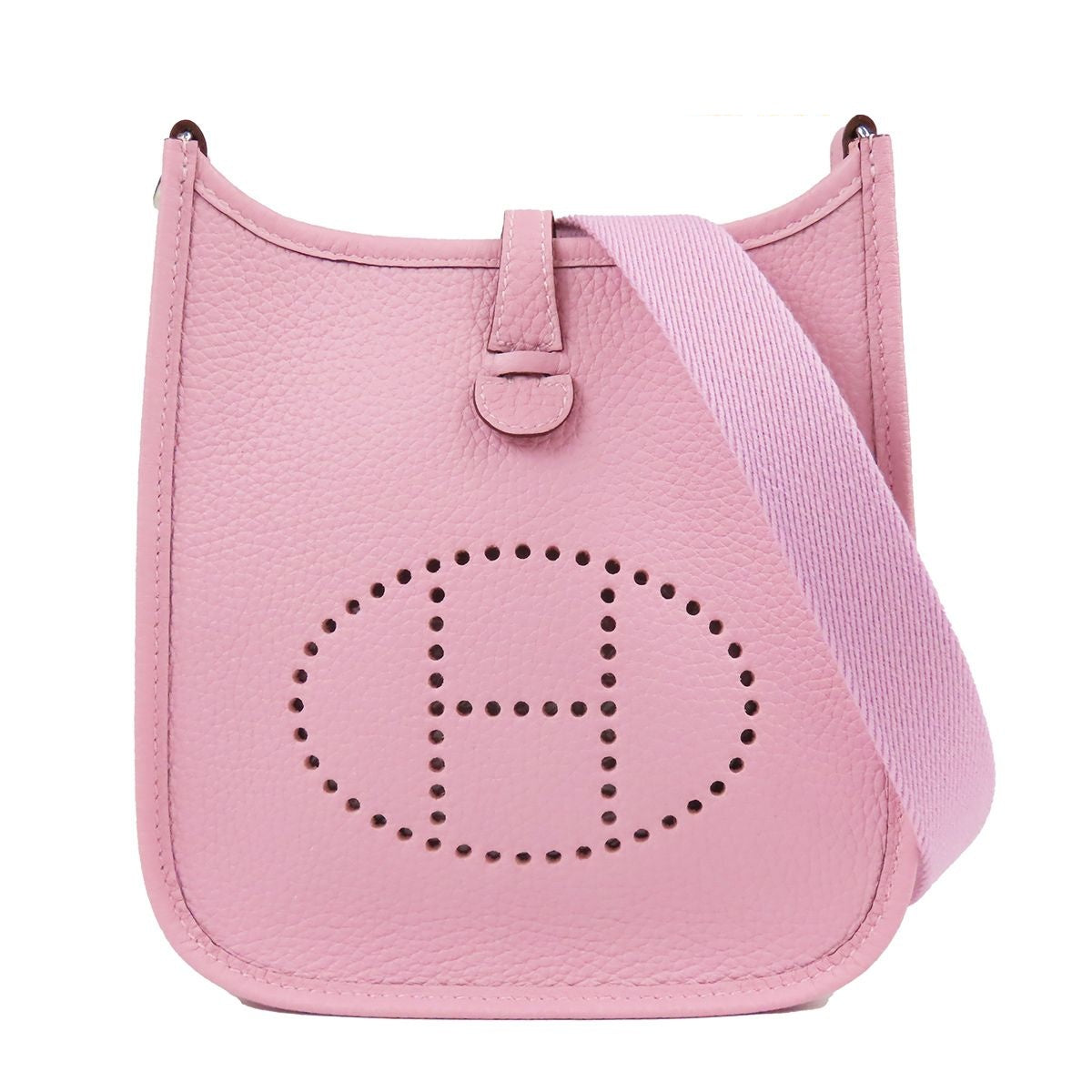 Hermes Evelyne Amazon TPM Mauve Sylvestre Silver Taurillon Shoulder Bag