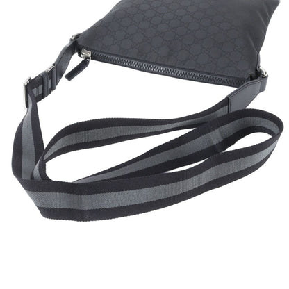 Gucci GG Nylon Leather Shoulder Bag Crossbody Messenger Business Tote — view 2