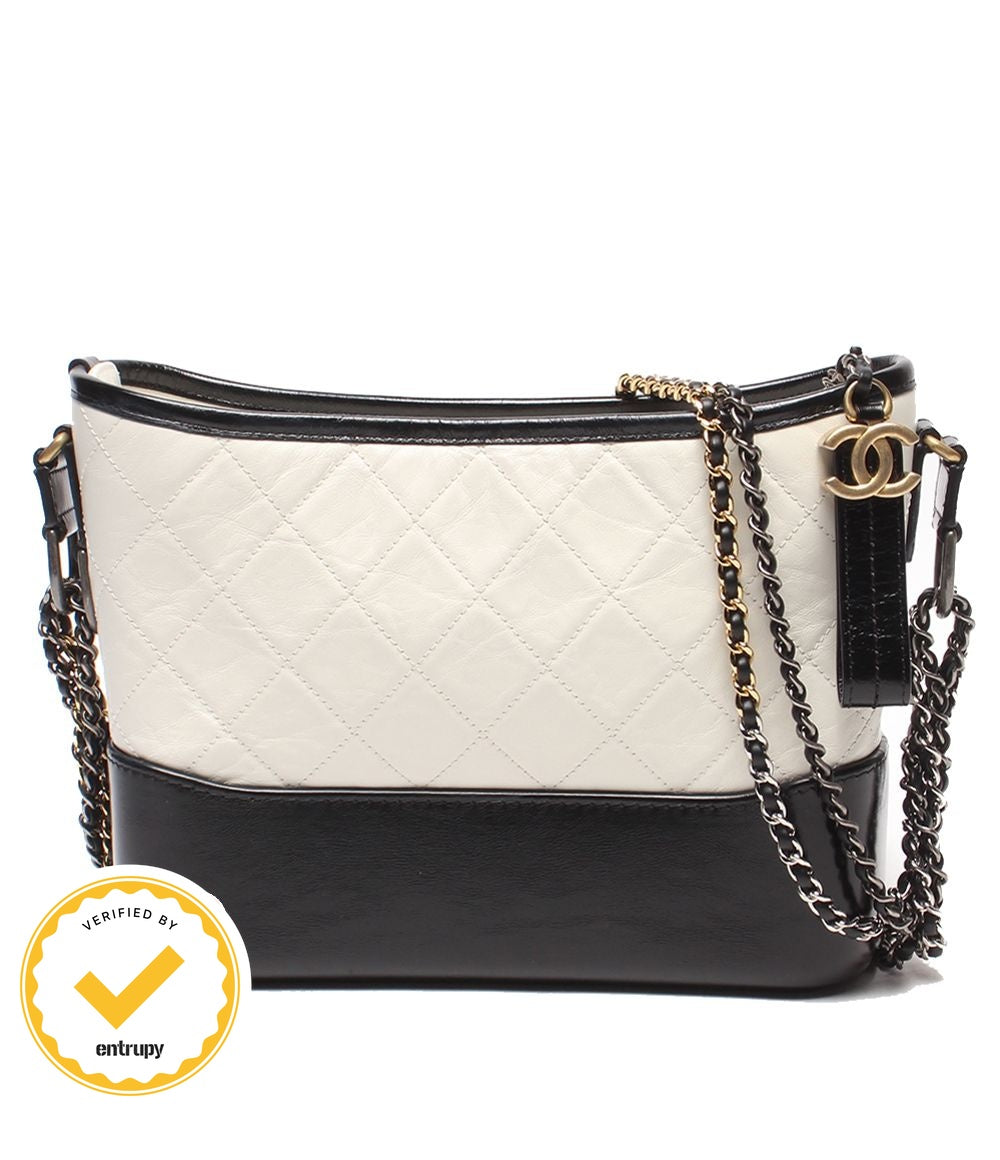 Chanel Shoulder Bag Gabrielle de Double Chain Silver Gold Hobo