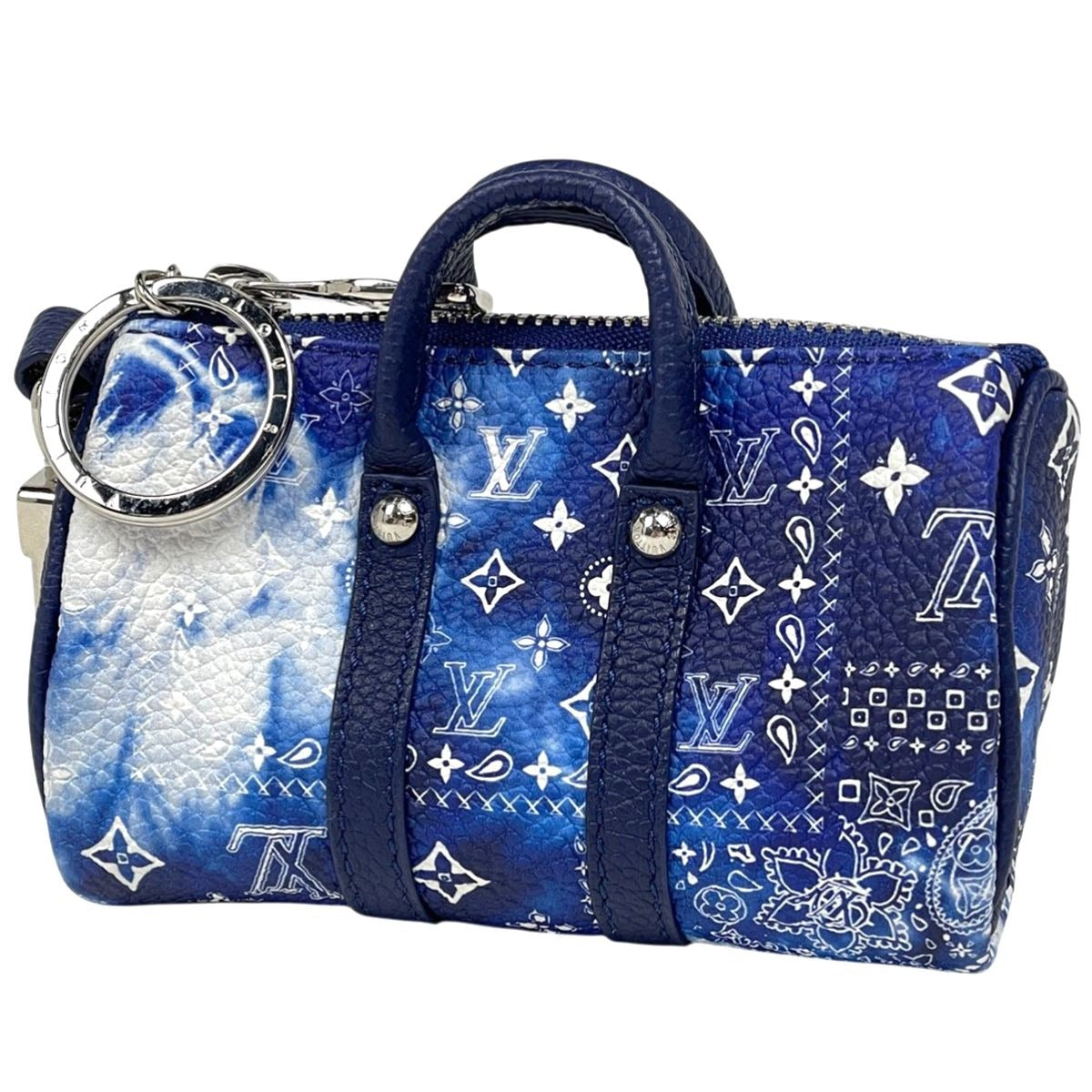 Louis Vuitton Porte Cles Pouch Monogram Bandana Key Holder Keepall Charm