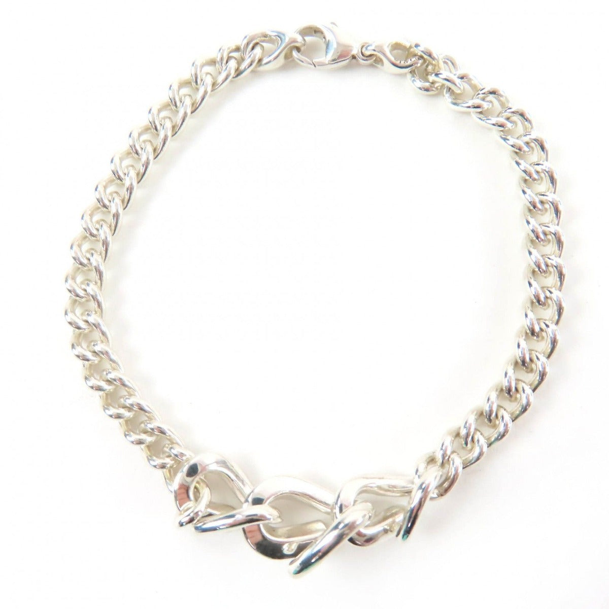 Tiffany & Co Forge Link Bracelet Silver 19 Boxes Weight Handbag