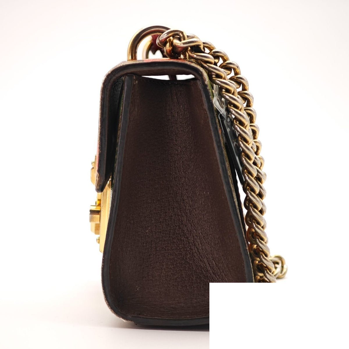 Gucci Tian Padlock Small Shoulder Bag 2-Way Clutch Colorful Beige Strap Key — view 4