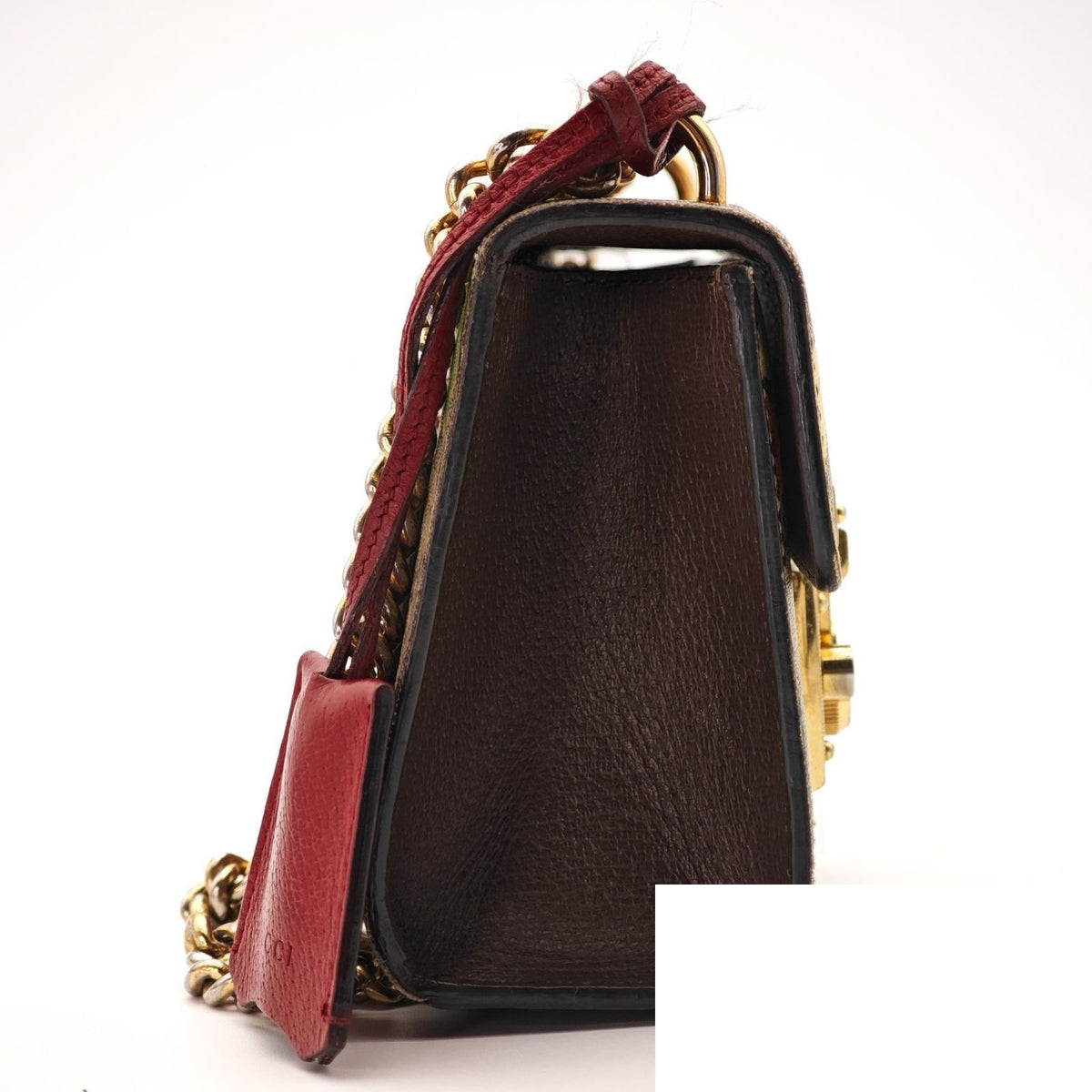 Gucci Tian Padlock Small Shoulder Bag 2-Way Clutch Colorful Beige Strap Key — view 5