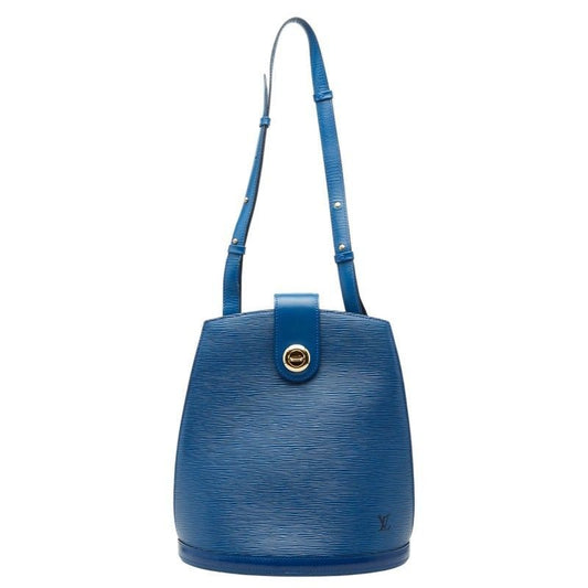 Louis Vuitton Epi Cluny Shoulder Bag Toledo Blue Leather