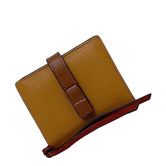 Loewe Bifold Wallet Brown Anagram C660z41x01 Excellent Condition