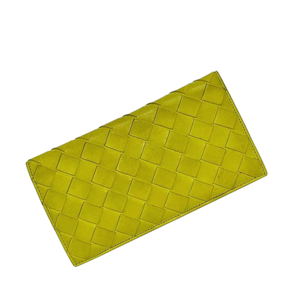 Bottega Veneta Bifold Long Wallet Yellow Cassette 676593 Wallet