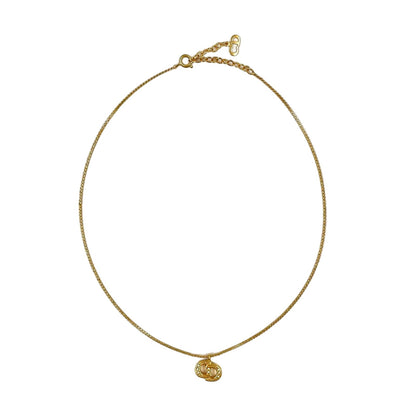 Dior Cdlogo Line Stone Gold Necklace