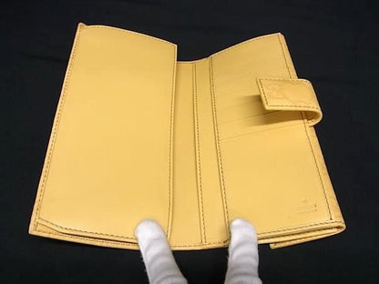 Gucci 112715 GG Pattern Guccissima Leather Foldable Long Wallet