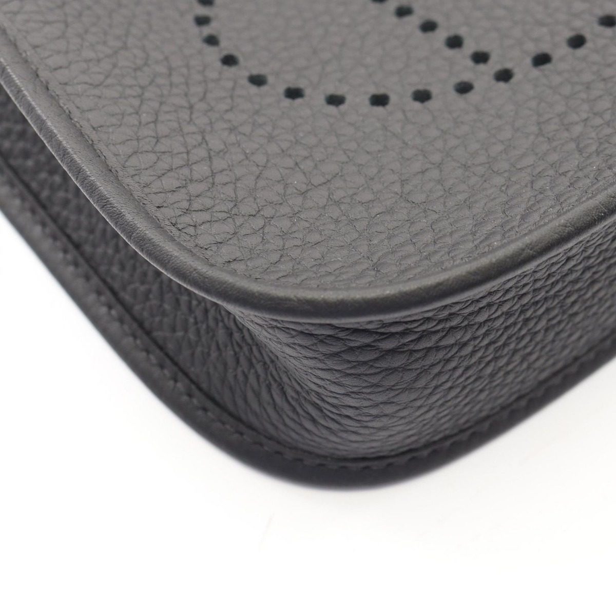 Hermes Shoulder Bag Evelyne TPM Amazon Black Leather TPM — view 6