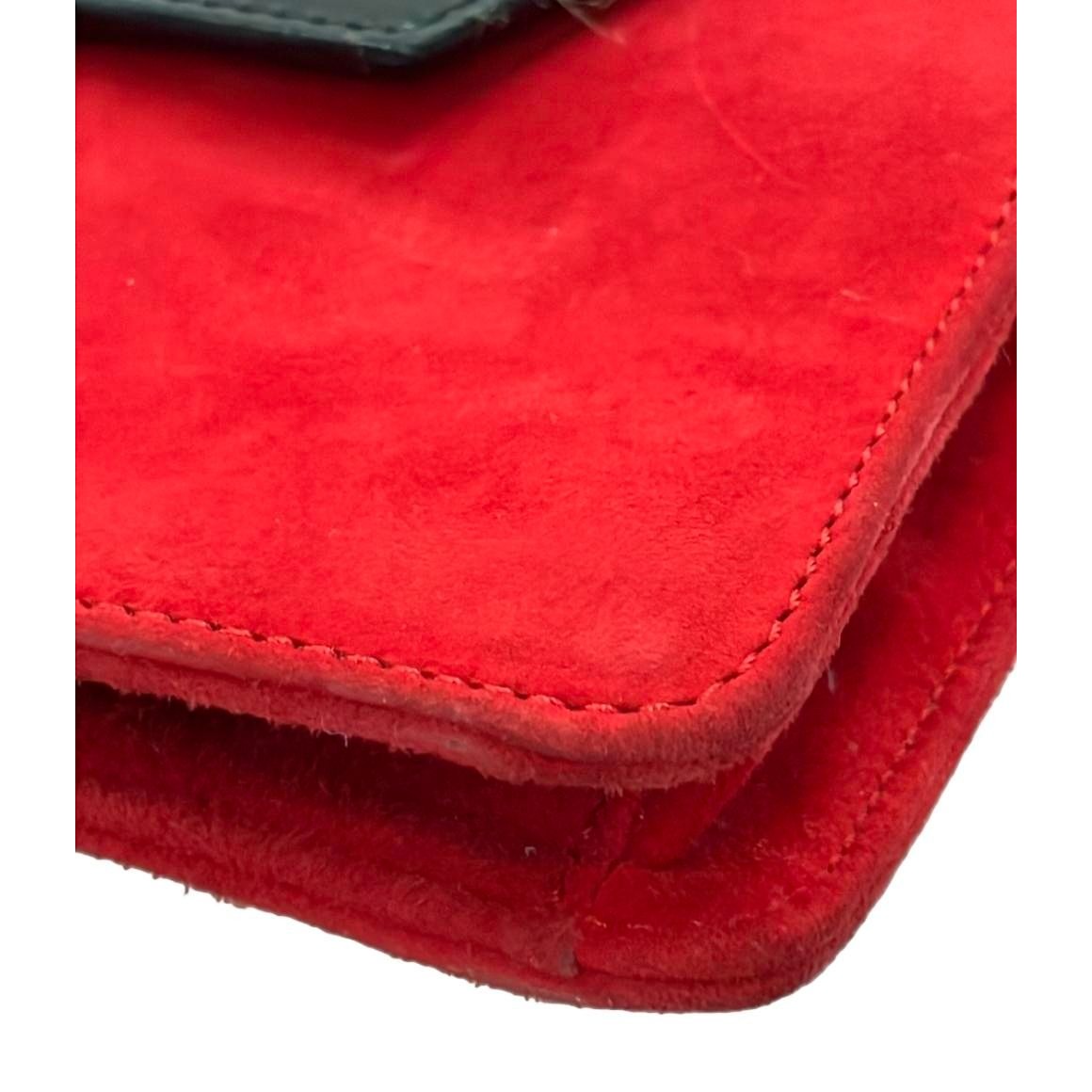 Celine 2-Way Shoulder Bag Crossbody Clutch Red And Other — view 9