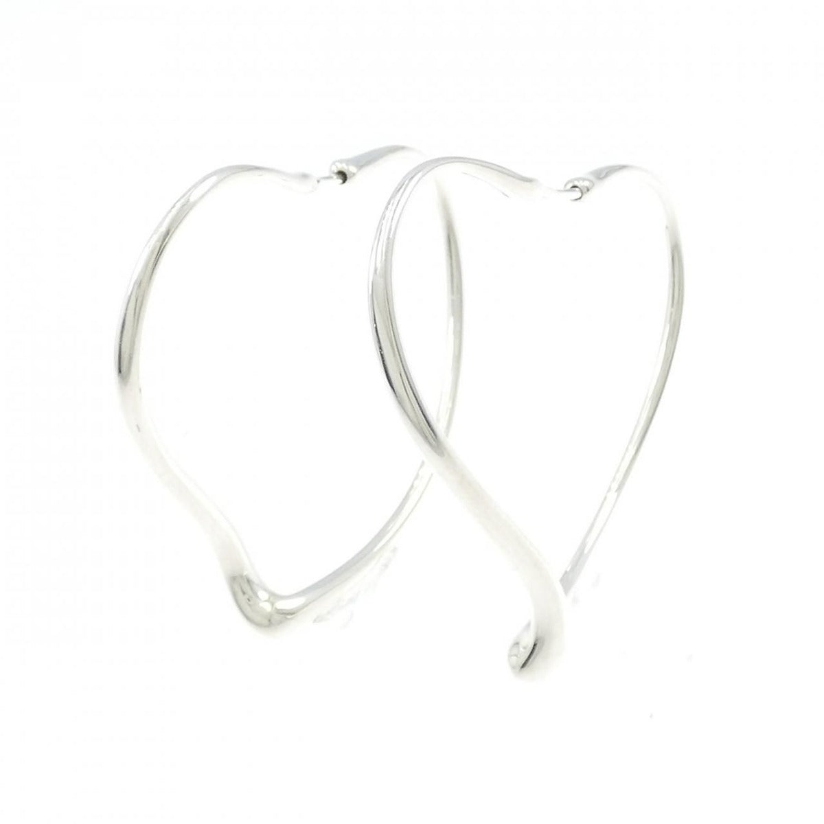 Tiffany Open Heart Hoop Earrings
