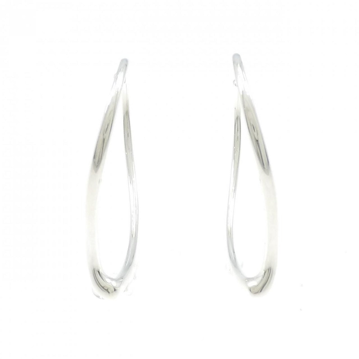 Tiffany Open Heart Hoop Earrings — view 2
