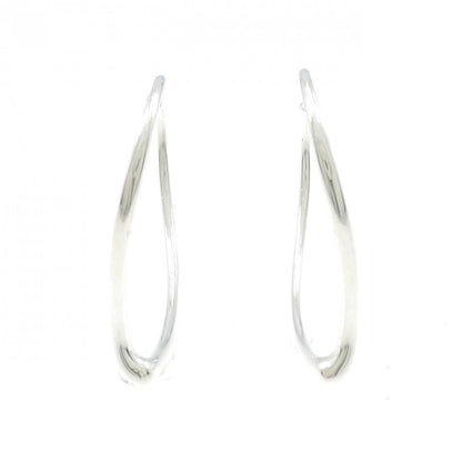 Tiffany Open Heart Hoop Earrings — view 2