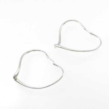 Tiffany Open Heart Hoop Earrings — view 3