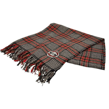 Gucci Houndstooth Black Brown Red Cashmere