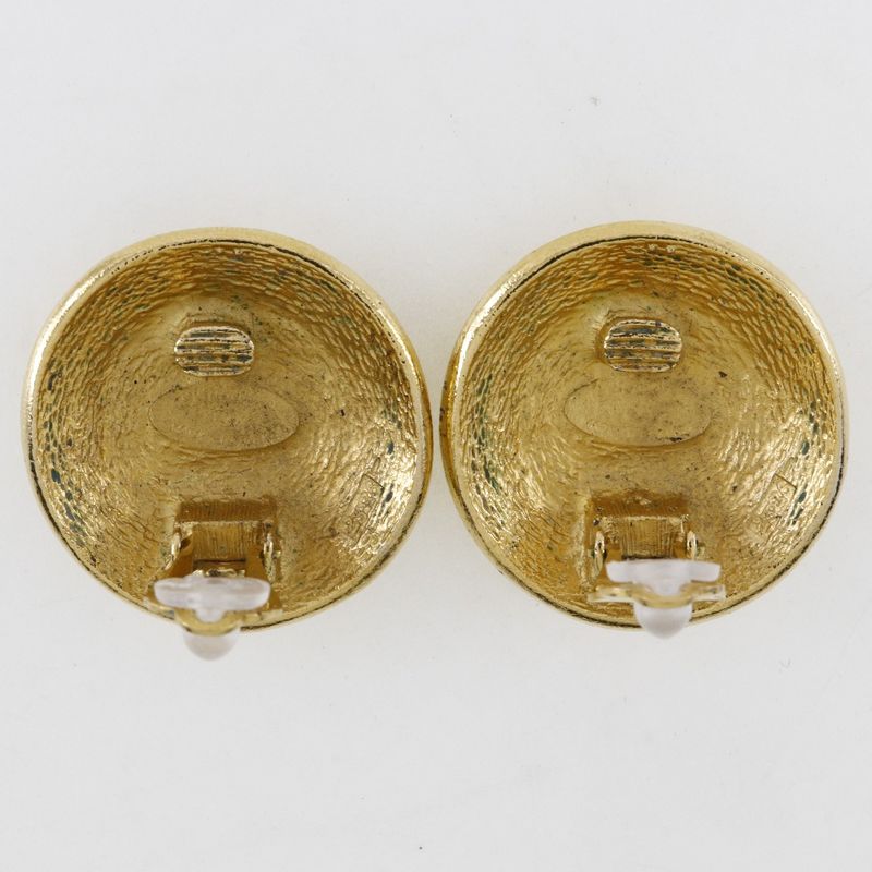 Chanel COCO MARK 31 RUE Cambon Vintage Gold Plated Ladies 30.0g Earrings