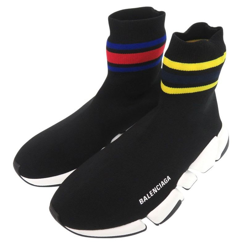Balenciaga Speed 2.0 Sneakers Fabric Stripe Rubber Black 1280
