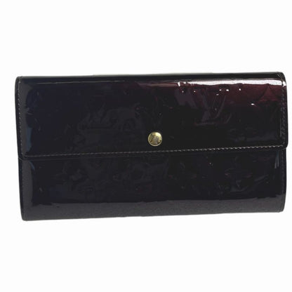 Louis Vuitton M93524 Vernis Portefeuille Sarah Long Wallet With Two-fold Zipper