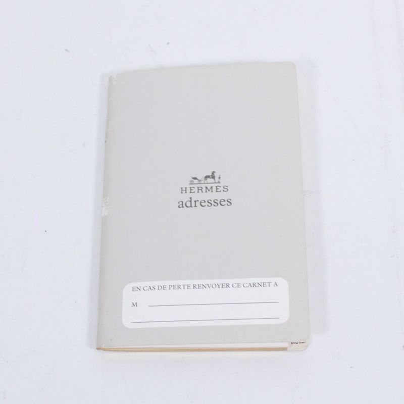 Hermes Agenda GM Leather Yellow Wallet (other) Silver