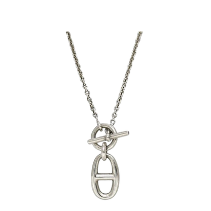 Hermes Necklace Chaine D'ancre Amulet Silver