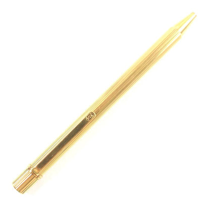  Cartier Must De Cartier Striped Twist Ballpoint Pen Gold Made In