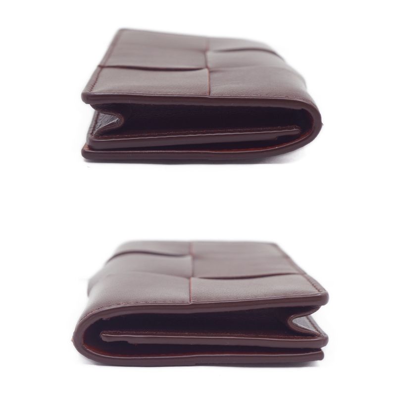 Bottega Veneta 814644 Cassette Business Card Case Wallet Gdhardware Red