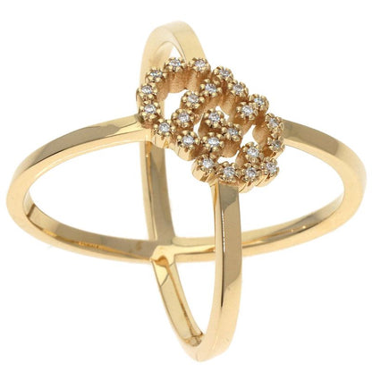Gucci GG Running Diamond #8 Ring - 18K Yellow Gold Ladies