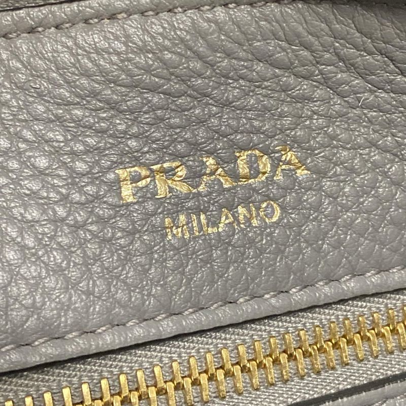 Prada Handbag - 1ba111 Dark Grey Leather