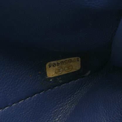 Chanel Boy Chanel Matelasse Chain Shoulder Denim Blue With Silver Hardware