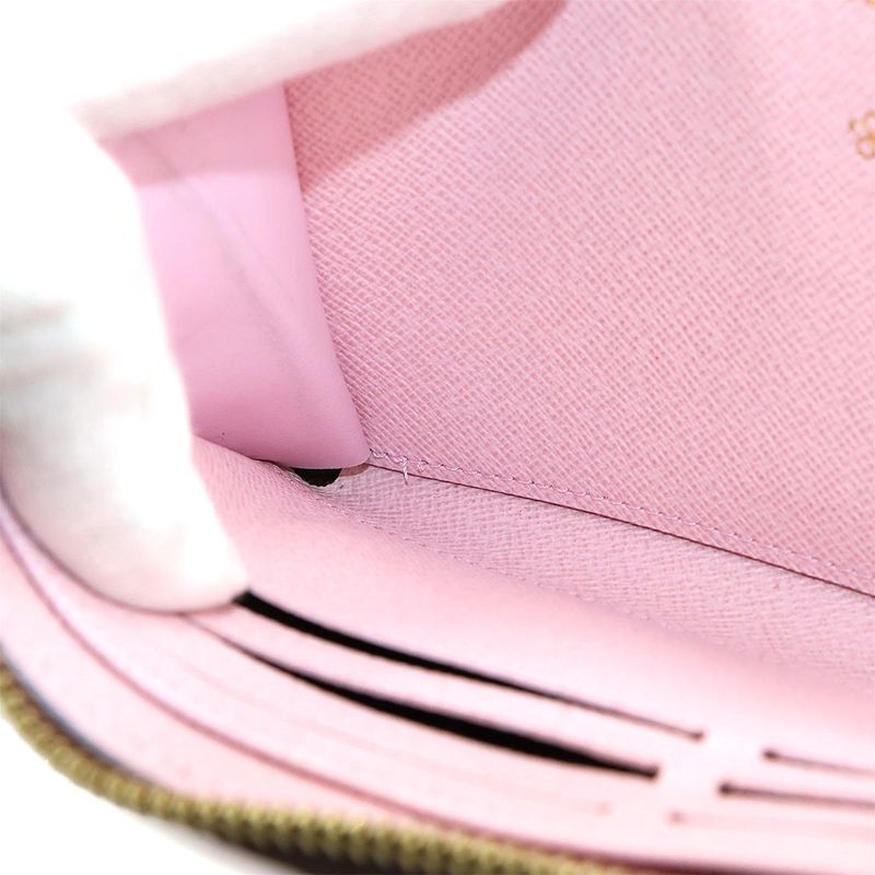 Louis Vuitton LV X TM Zippy Wallet Round Zipper Long Wallet Cherry Brown M13433