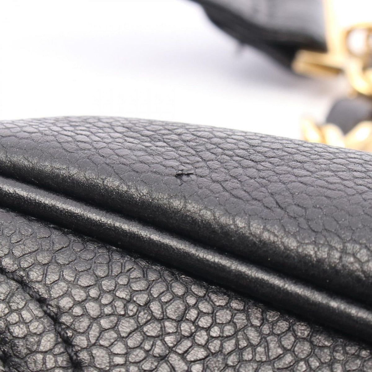 Chanel Backpack Triple CC Logo Black Leather Calf Coco — view 11
