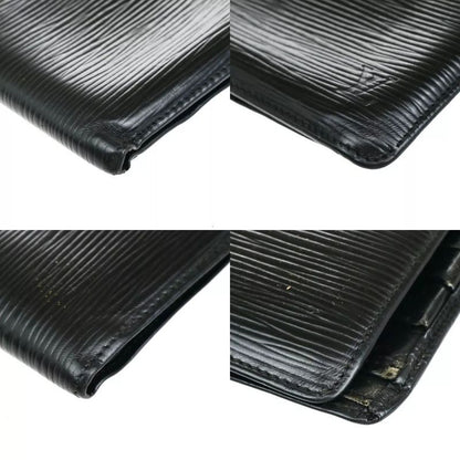 Louis Vuitton Bifold Wallet Epi Black Leather M63542 07bs052