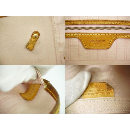 Louis Vuitton New Shape Neverfull MM Damier Azur Tote Bag White — view 9