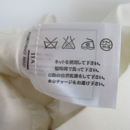 16ss Chanel Flower Print Gathered Skirt Bottoms White Half Length Size 34