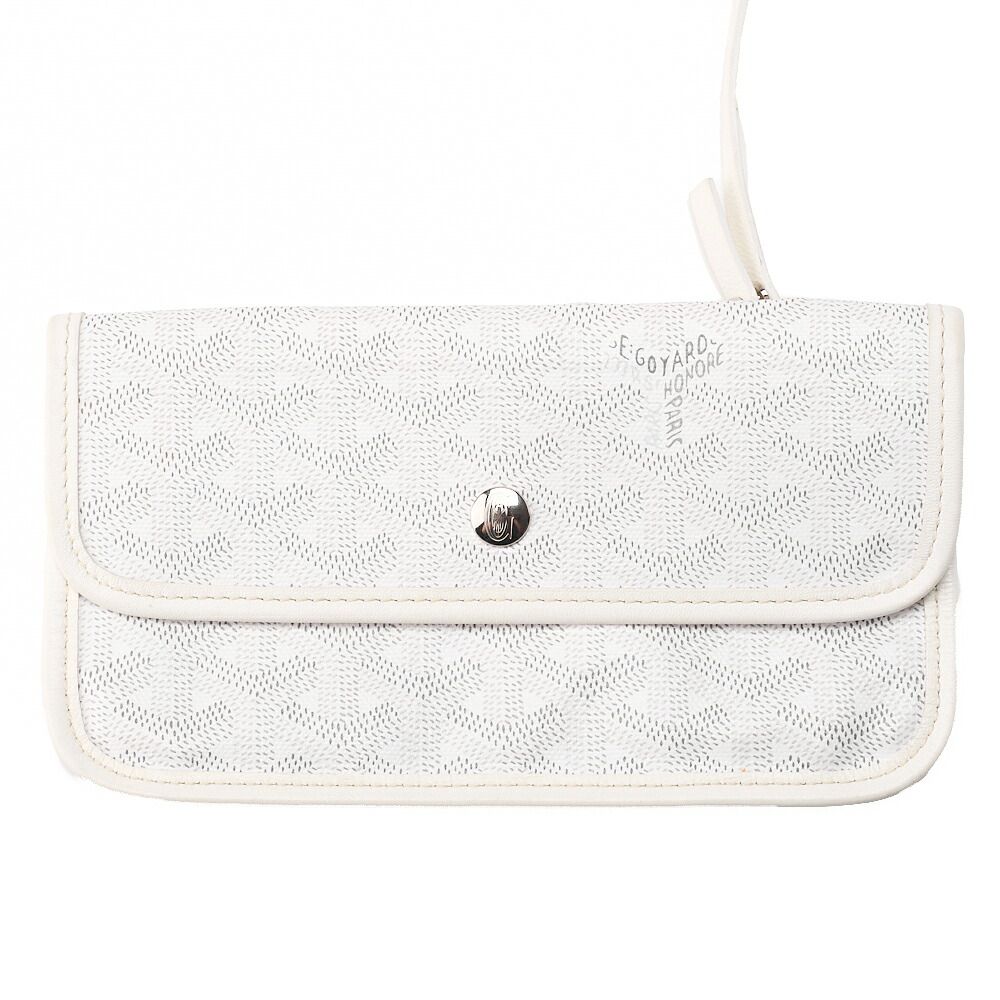 Goyard [goyard] Saint-louis PM Tote Bag Coated Canvas White With Silver