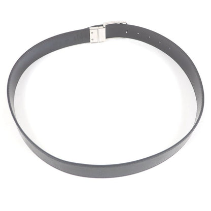 Louis Vuitton M0029 Santure Damier Infini LV Logo Silver Buckle Leather Belt