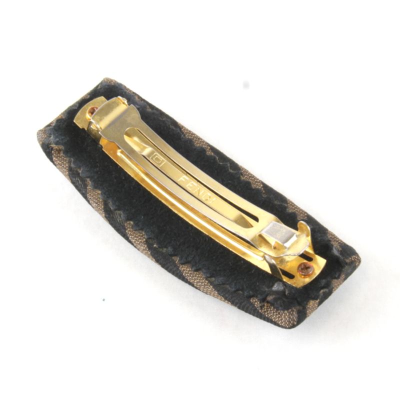Fendi Barrette Pecan Khaki Hair Clip Hair Accessory