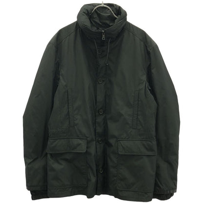 Prada Zip-Up Nylon Jacket with Wool Liner Blouson Black S