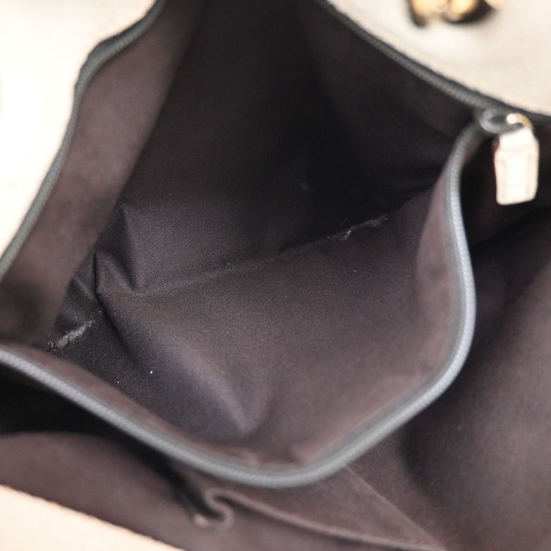 Gucci Shoulder Tote Bag GG Pattern Brown Canvas Leather 64ka689