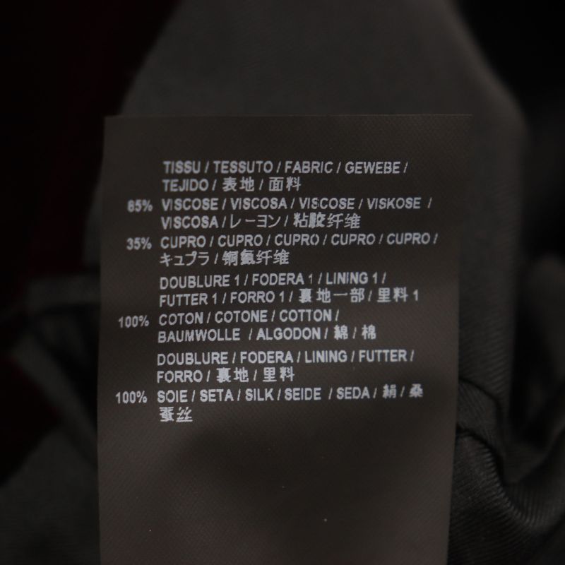  Saint Laurent Paris 464740 Velour 100% Silk Lining Single Jacket Tailored