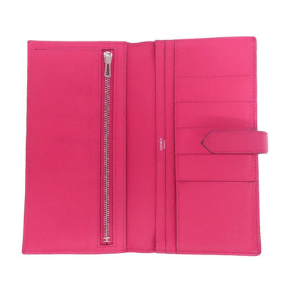 Hermes Bearn Souffle Silver Hardware Long Wallet With Coin Purse Epson Women