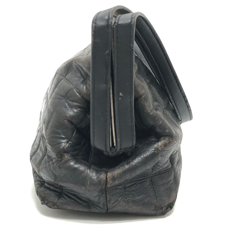 Chanel Shoulder Bag Chocolate Bar Lambskin Black