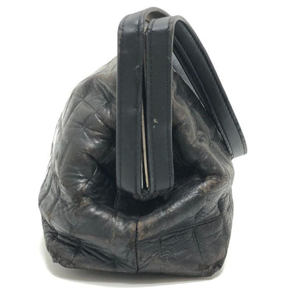 Chanel Shoulder Bag Chocolate Bar Lambskin Black