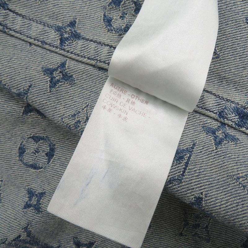 Louis Vuitton X Supreme LV Jacquard Denim Baseball Jersey Denim Baseball Jersey